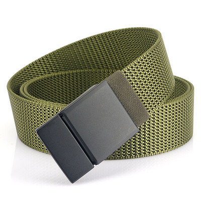 Tiszta modell férfi textil öv fém csattal