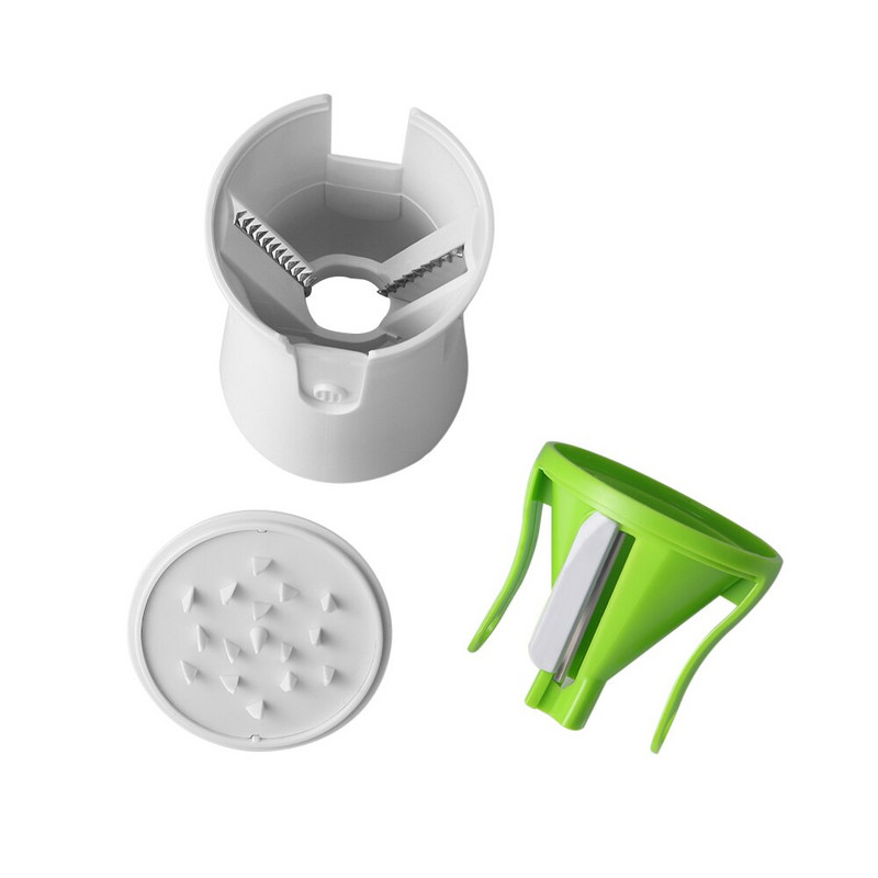 1 db-os pengék zöldséges spirálszeletelő csavaró kézi spirálvágó gyümölcsreszelő főzőeszközök spagettitészta konyhai kütyü