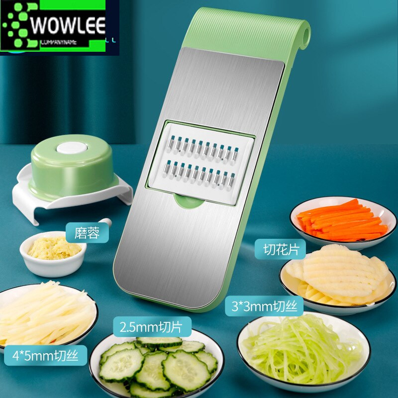 Többfunkciós zöldségvágó háztartási kézi húsvágó retek burgonyareszelő citromszeletelő konyhai zöldség-gyümölcs szerszám