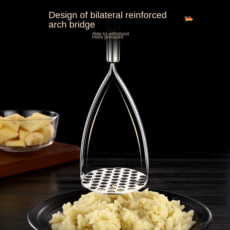 Burgonyanyomó Rózsafa nyelű sárprés Háztartási bébiétel-kiegészítő pépesítő rozsdamentes acél többfunkciós kézi gyümölcscentrifuga