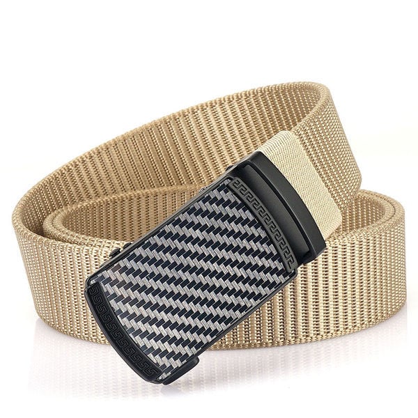 Textil öv téglalap alakú dombornyomott csattal