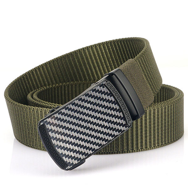 Textil öv téglalap alakú dombornyomott csattal