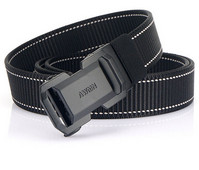 Curea textilă casual bărbătească cu cataramă metalică și inscripție