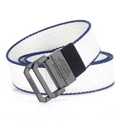 Modern öv, kötött, csatos, vászon férfi