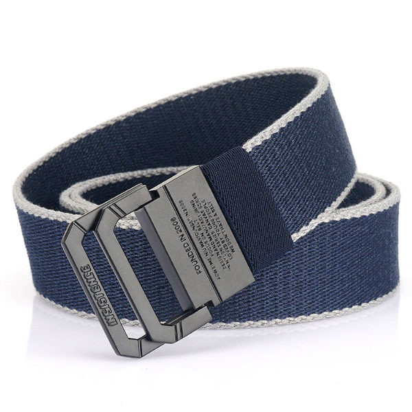 Modern öv, kötött, csatos, vászon férfi