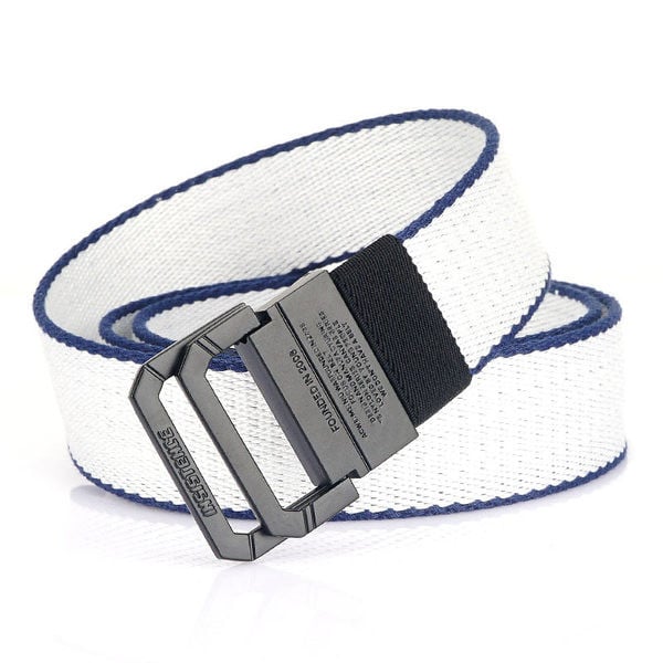 Modern öv, kötött, csatos, vászon férfi