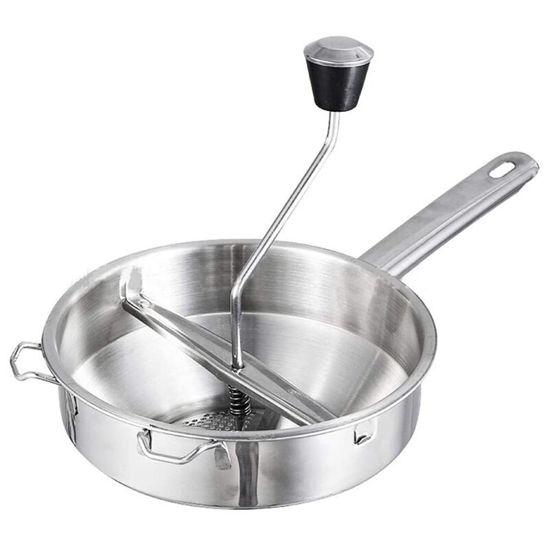 Rotary Food Mill burgonyarizs 3 cserélhető koronggal, kiválóan alkalmas püré vagy zöldségleves, bébiételek készítésére