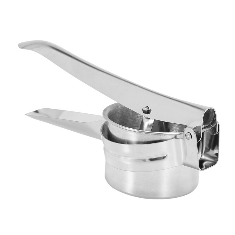 Rozsdamentes acél burgonyatörőgép 3 cserélhető koronggal finom, közepes és durva, könnyen használható burgonyához