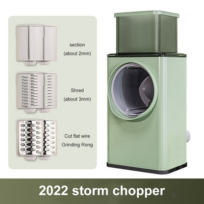 Rotációs zöldségvágó multifunkcionális zöldség aprító Hagyma burgonya sárgarépa vágó sajtreszelő Konyhai zöldséges eszközök