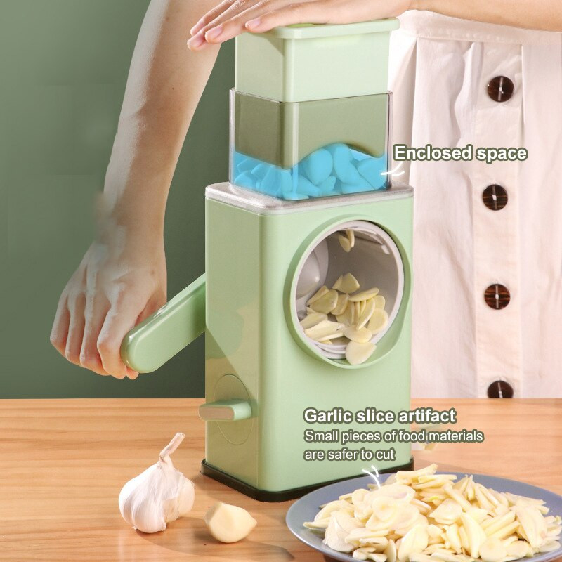 Rotációs zöldségvágó multifunkcionális zöldség aprító Hagyma burgonya sárgarépa vágó sajtreszelő Konyhai zöldséges eszközök