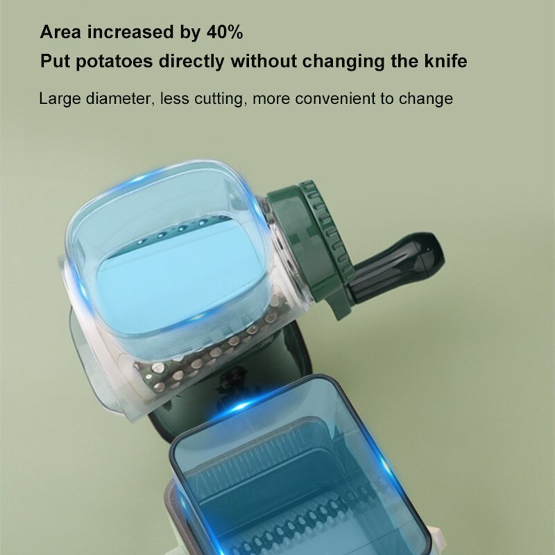 Rotációs zöldségvágó multifunkcionális zöldség aprító Hagyma burgonya sárgarépa vágó sajtreszelő Konyhai zöldséges eszközök