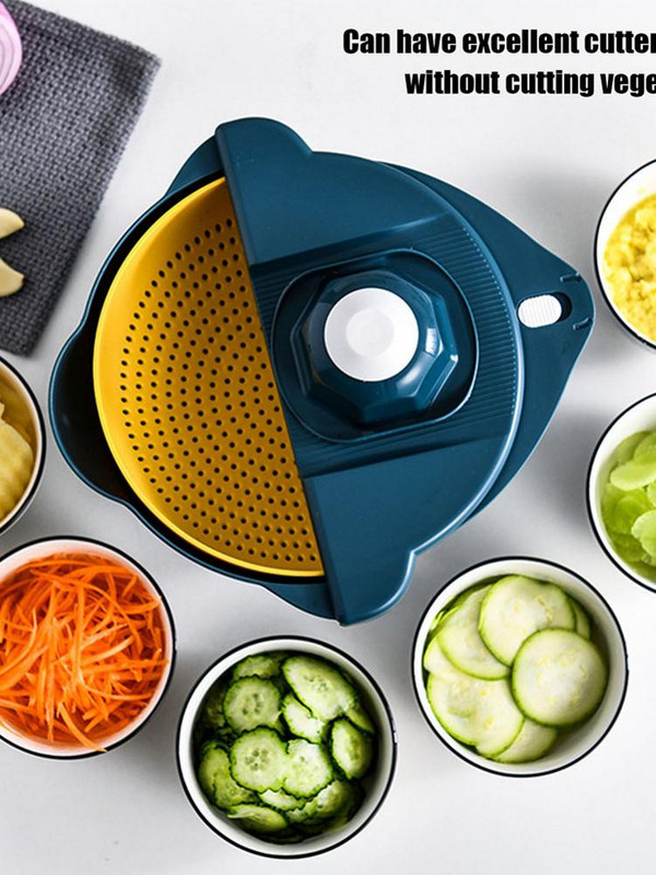 Többfunkciós zöldségvágó hámozó reszelő burgonya sárgarépa aprító aprító lefolyó kosár konyhai tartozékokhoz Eszközök
