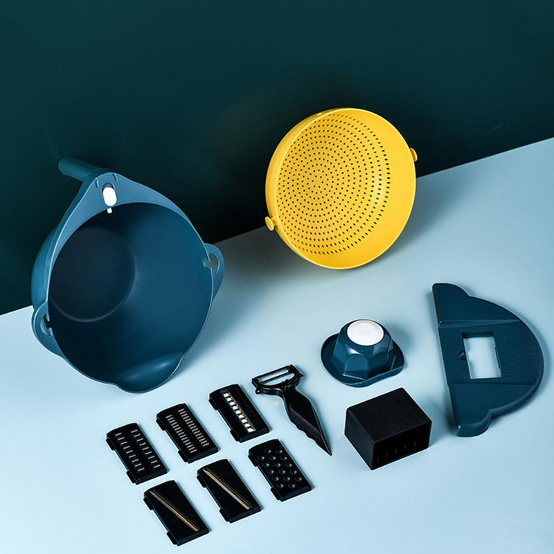 Többfunkciós zöldségvágó hámozó reszelő burgonya sárgarépa aprító aprító lefolyó kosár konyhai tartozékokhoz Eszközök