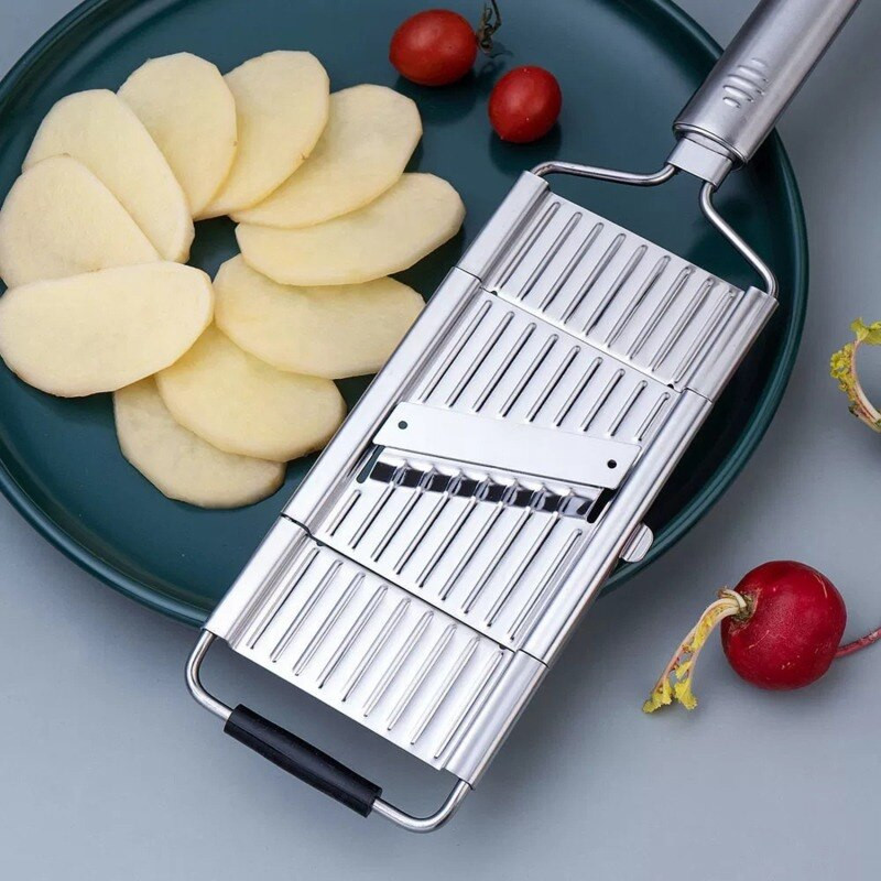 Rozsdamentes acél zöldségszeletelő reszelő aprító Többfunkciós zöldség gyümölcs burgonya hámozó sárgarépa reszelő Konyhai eszközök