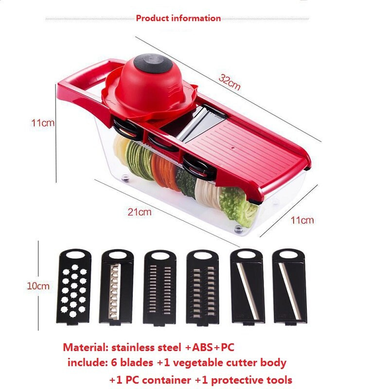 6 penge Zöldségvágó konyhai tartozékokhoz Reszelő kütyük Gyümölcs konyhai edények Zöldség többfunkciós Twister aprító