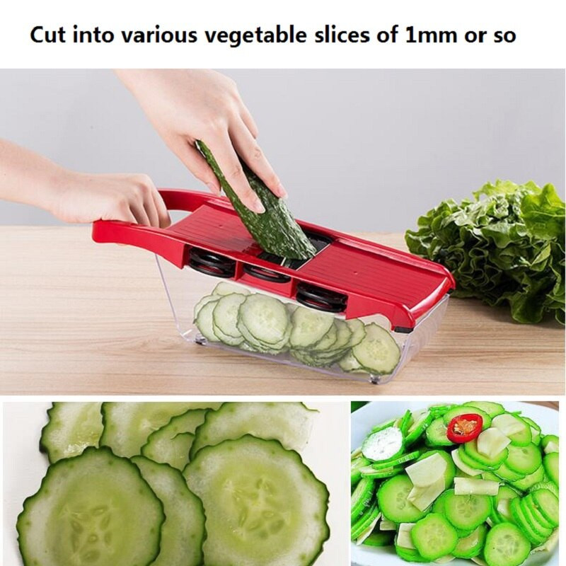 6 penge Zöldségvágó konyhai tartozékokhoz Reszelő kütyük Gyümölcs konyhai edények Zöldség többfunkciós Twister aprító