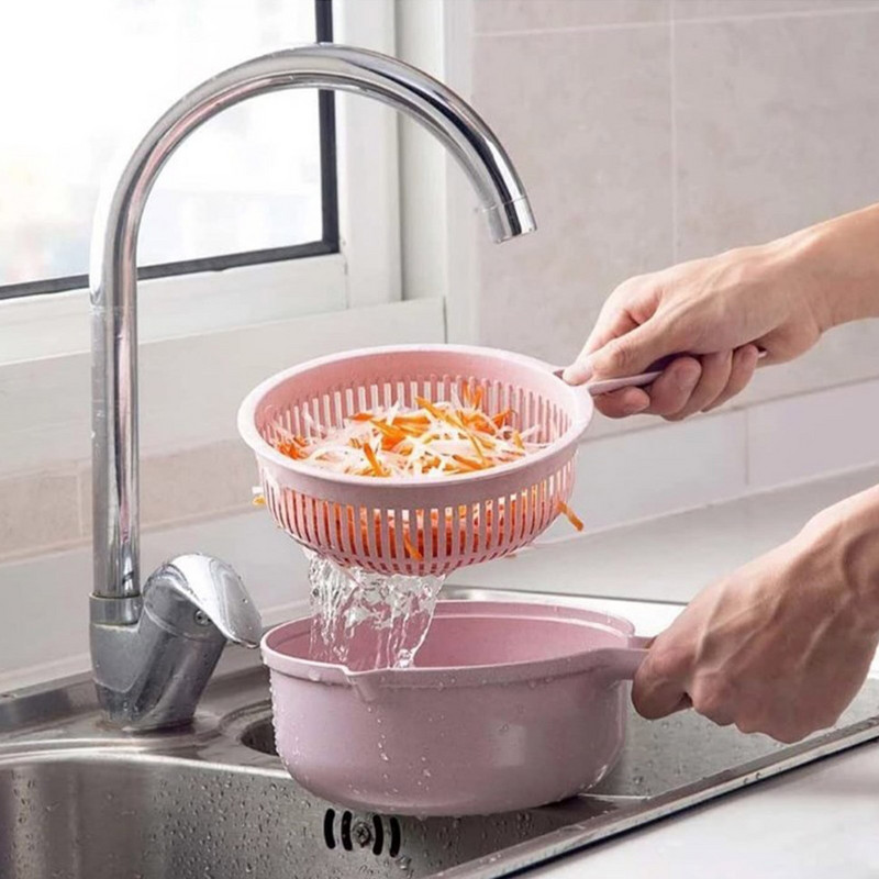 1Szett Multifunkcionális sárgarépareszelő Gyümölcsburgonya-aprító Zöldségvágó Zöldség aprító Szeletelő kosár konyhai tartozékokkal