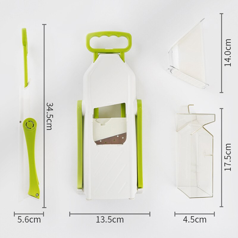 4 az 1-ben többfunkciós zöldségvágó Gyümölcs citrom aprítógép Szeletelő présreszelő kosárral, nem sértő kezet konyhai eszköz