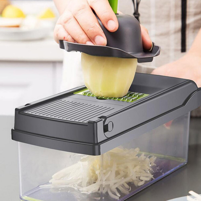 Többfunkciós zöldségvágó Gyümölcsszeletelő Burgonya hagyma aprító Zöldségszeletelő Sárgarépareszelő Konyhai kiegészítők