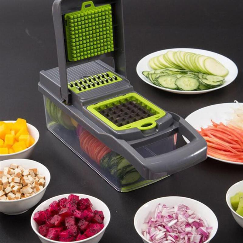Többfunkciós zöldségvágó Gyümölcsszeletelő Burgonya hagyma aprító Zöldségszeletelő Sárgarépareszelő Konyhai kiegészítők