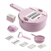 Sjeckalica za hranu Sjeckalica za povrće Kuhinjski alat za rezanje 12-u-1 višenamjenski rezač povrća s posudom Održava kuhinju urednom