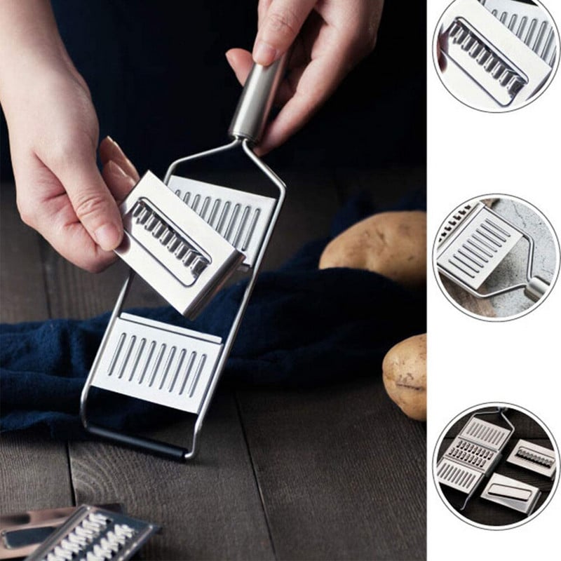 Zöldségszeletelő rozsdamentes acél aprító vágó reszelő káposzta aprító kézi ételaprító Konyhai eszközök Hordozható tartozékok