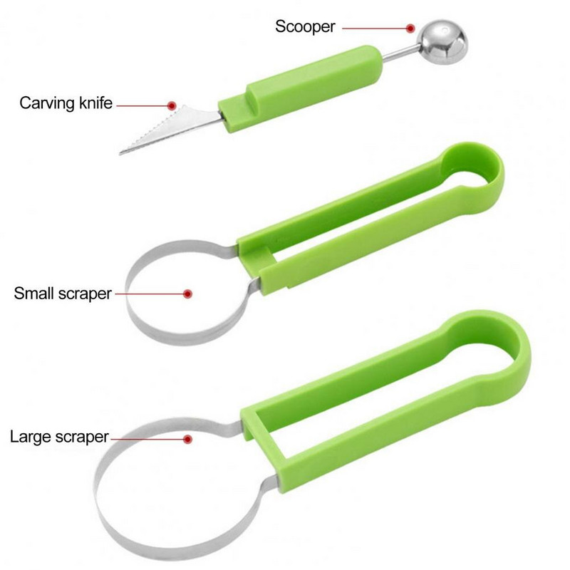 Melion Baller 1 rinkinys Patogus 3 viename kompaktiškas vaisių pjaustytuvas Melion Baller virtuvės įtaisas