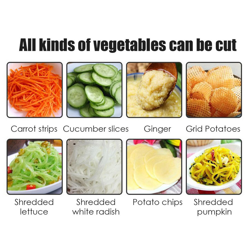 Élelmiszer-aprító, többfunkciós kézi zöldségszeletelő kézi zöldségvágó nagy űrtartalmú tartállyal Tartsa rendben a konyhát