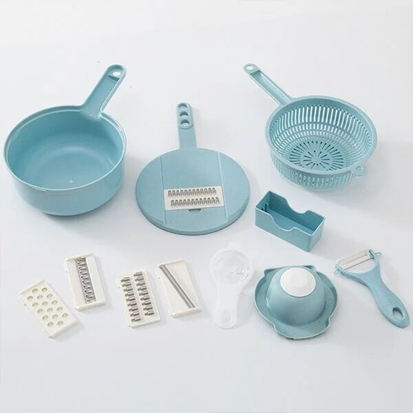 12 v 1 multifunkčný krájač z nehrdzavejúcej ocele, krájač zeleniny, ovocia a mrkvy, strúhadlo na zemiaky, praktický kuchynský gadget, nový