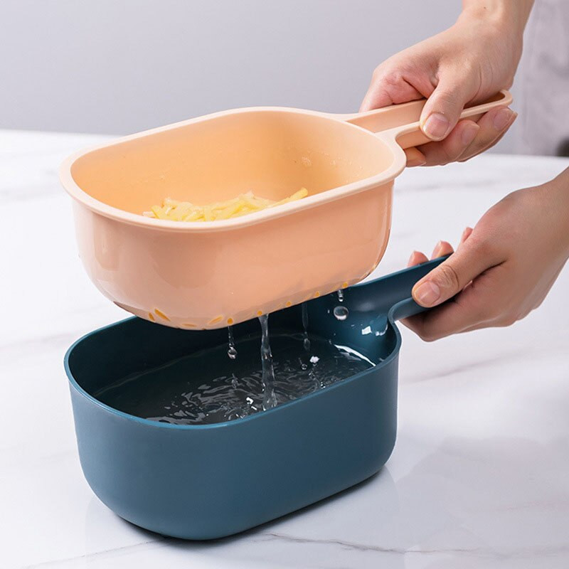 Többfunkciós zöldségszeletelő lefolyó kosárral Burgonya sárgarépa Hagymareszelő szűrővel Konyhai kiegészítők Eszközök