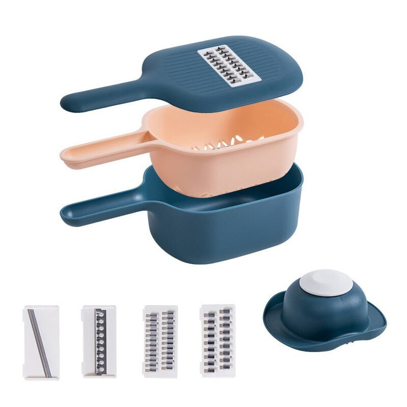 Többfunkciós zöldségszeletelő lefolyó kosárral Burgonya sárgarépa Hagymareszelő szűrővel Konyhai kiegészítők Eszközök