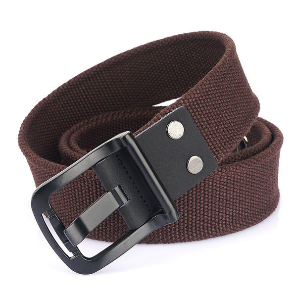 Drobinis vyriškas diržas su metaline sagtimi