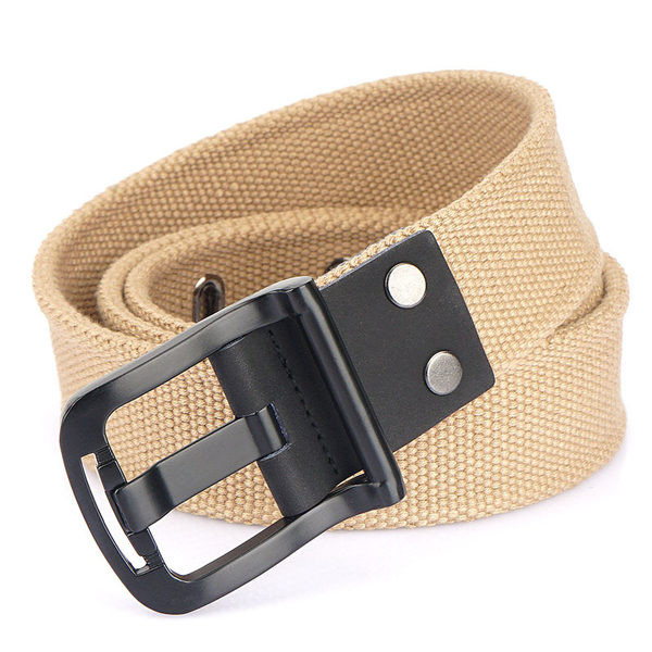 Drobinis vyriškas diržas su metaline sagtimi