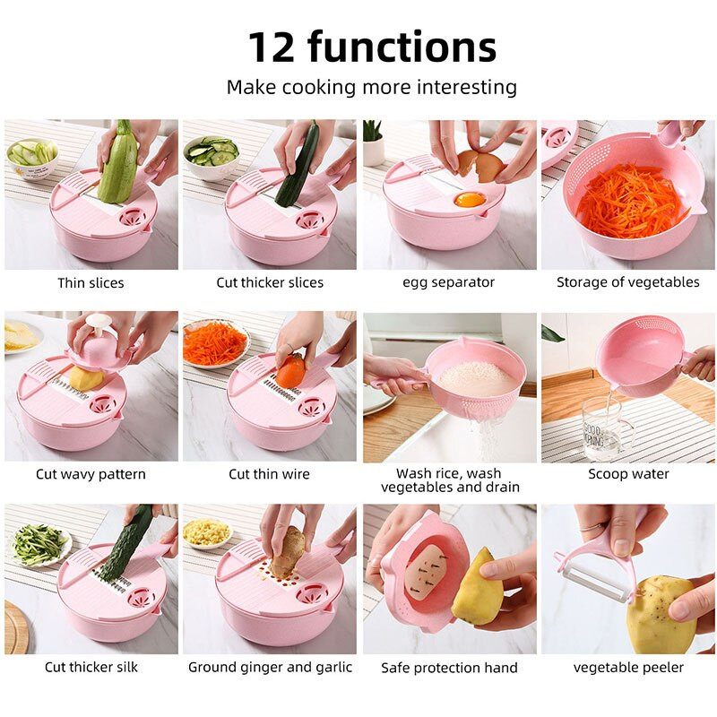 Zöldségvágó Mandoline Burgonyavágó Többfunkciós Főzési Kiegészítők Alicer Reszelő Süteményeszközök Ralador Aprító Konyha