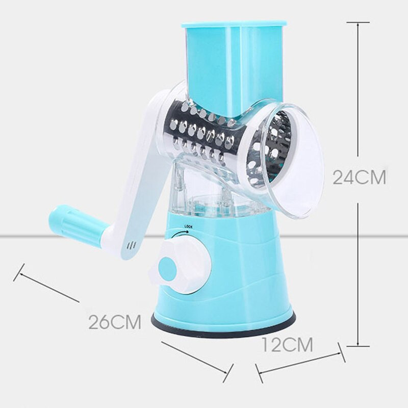 Zöldségszeletelő Kézi Konyhai Kiegészítők Reszelő Zöldség aprító 3 az 1-ben Körbevágó Burgonyaspirálozó Otthoni eszköz eszköz