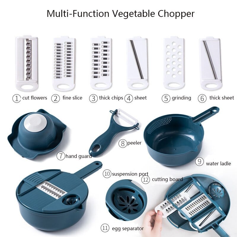 Többfunkciós zöldségreszelő Sárgarépa burgonya Kézzel vágott reszelő Gyümölcshámozó Konyhai eszközök és tartozékok