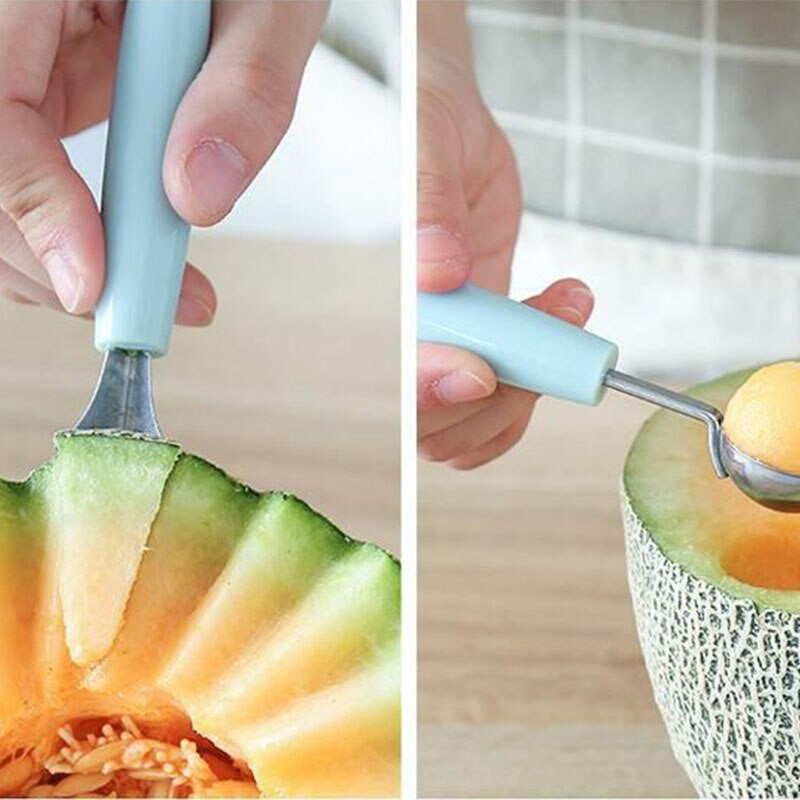 1db gombóc rozsdamentes acél görögdinnye dinnye fagylalt kanál konyhai kellékek