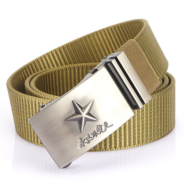 Új modell férfi vászon öv fém csattal