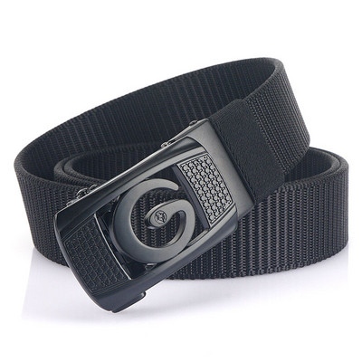 Férfi öv téglalap alakú fém csattal