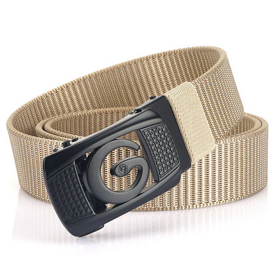 Férfi öv téglalap alakú fém csattal