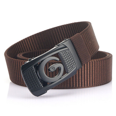 Férfi öv téglalap alakú fém csattal