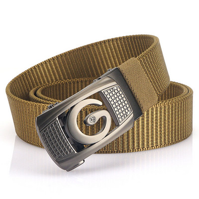 Férfi öv téglalap alakú fém csattal