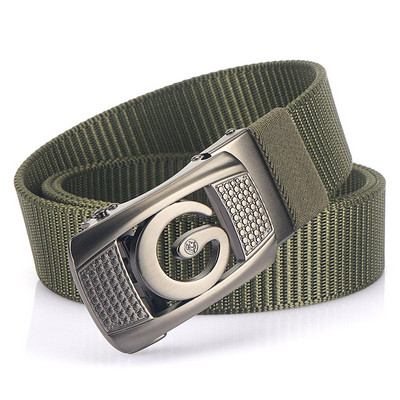 Férfi öv téglalap alakú fém csattal