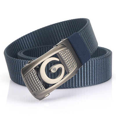 Férfi öv téglalap alakú fém csattal