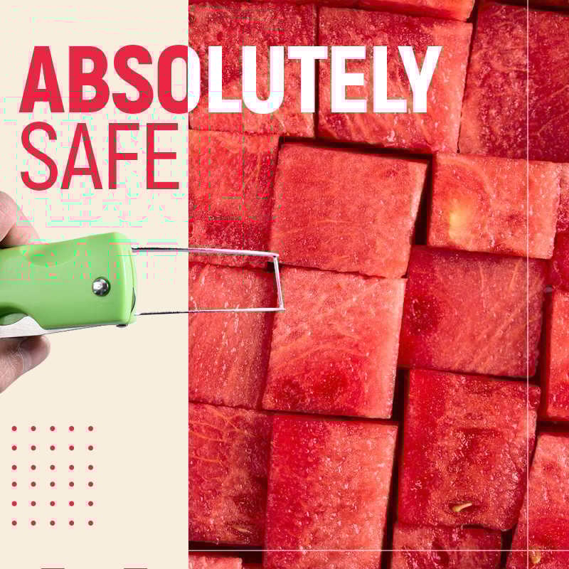 3 az 1-ben görögdinnye vágó rozsdamentes acél vágott sárgadinnye szeletelő görögdinnye szeletelő gyümölcs ásó fagylalt gombóc alapvető eszközök