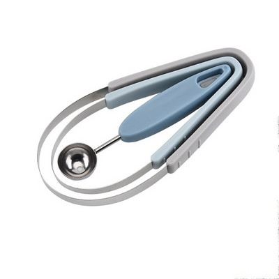 Patvarus nerūdijantis plienas, 3 viename rinkinys, kasamas vaisių rutuliukas kaušelis nuo įrankių rankena Melionų vaisių separatorius, buitinės virtuvės reikmenys