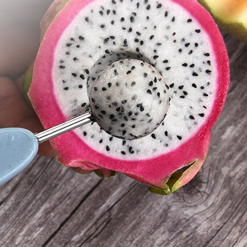 Patvarus nerūdijantis plienas, 3 viename rinkinys, kasamas vaisių rutuliukas kaušelis nuo įrankių rankena Melionų vaisių separatorius, buitinės virtuvės reikmenys