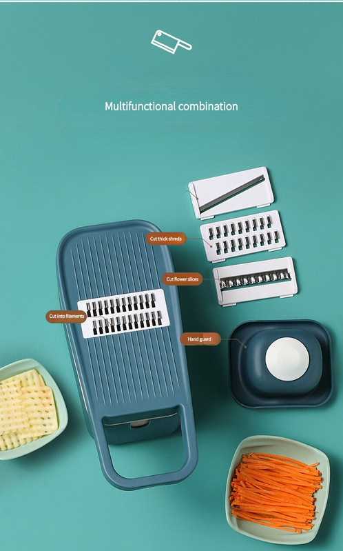 Többfunkciós aprító Zöldségvágó Gyümölcs- és Zöldségszeletelő Reszelő Kényelmes burgonyavágó konyhai kellékek