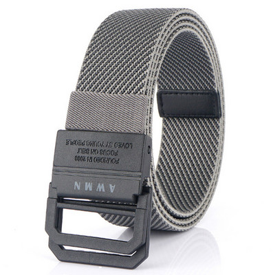 Férfi textil öv dupla fém csattal