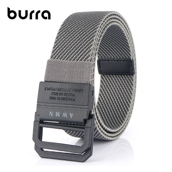 Férfi textil öv dupla fém csattal